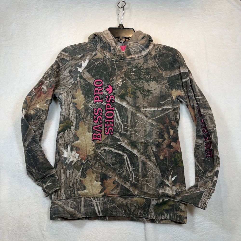Bass Pro Shop Youth Hoodie Size XL Camo Casual Hunting Fishing
